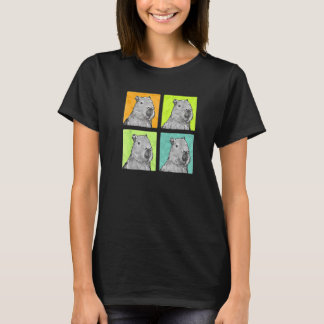 Capybara Vintage South America Rodent Grass Eater T-Shirt