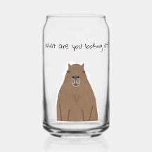 Capybara what are you looking at Drinkware Set