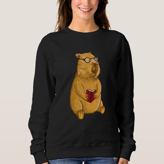 Capybara with Glasses Sweatshirt (Front)