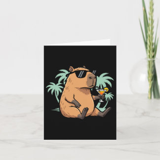 Capybara With Tail - Chill Vibe Card