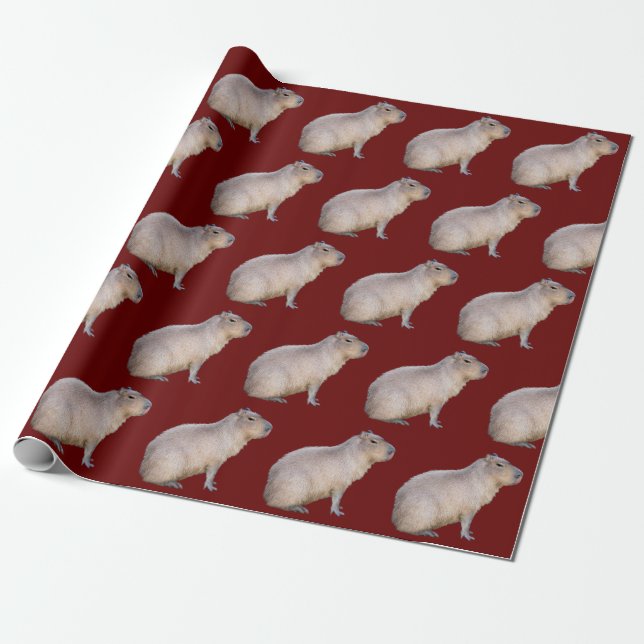 Capybara Wrapping Paper (Unrolled)