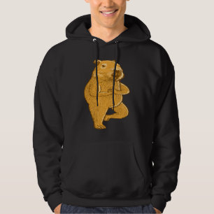 Capybara Yoga pose Sport Workout exercises Hoodie