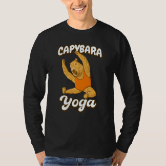 Capybara Yoga poses in Gymnastic leotard T-Shirt