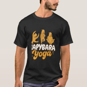 Capybara Yoga poses Meditation Workout T-Shirt