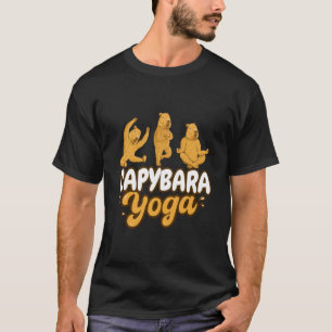 Capybara Yoga poses Meditation Workout T-Shirt