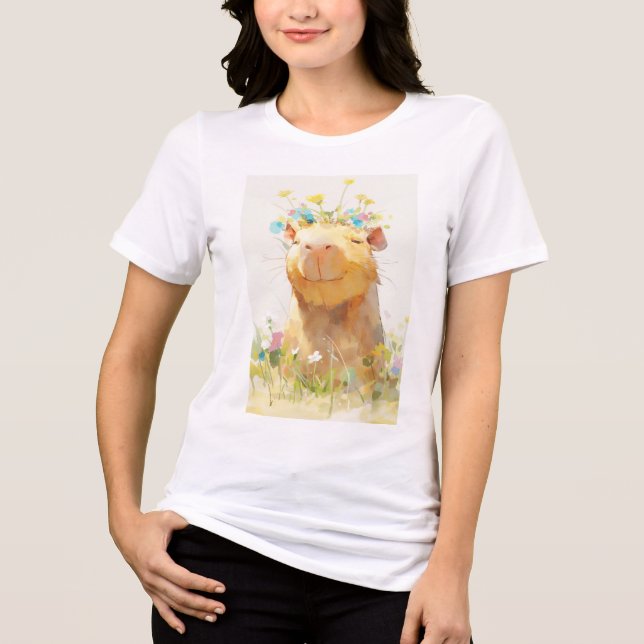 Capybara Zen Moment Tri-Blend Shirt (Front)