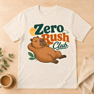 Capybara Zero Rush Club Relaxed Retro T-Shirt