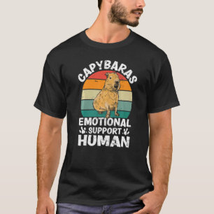 Capybaras emotional support human  Capibara Capy T-Shirt