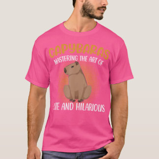 Capybaras Masterring The Art Of Cute Hilarious Cap T-Shirt