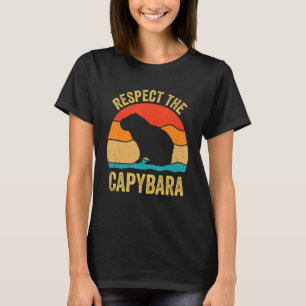 Capybaras Shirt Respect The Capybara Cavy Rodent L