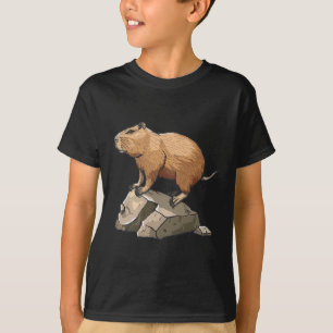 Capybyra Doing Rock Climbing T-Shirt
