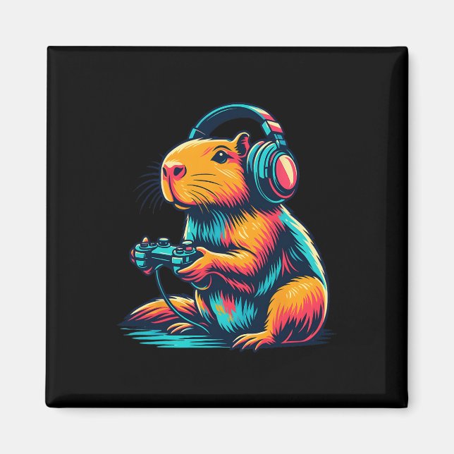 Capyra Funny Video Games Capyra 2  Magnet (Front)