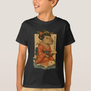 Capyra In Surfing Geisha Outfit  T-Shirt