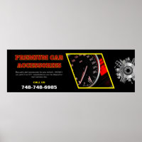 Car Accessories Custom Editable Poster