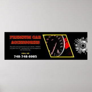 Car Accessories Custom Editable Poster