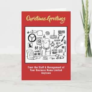 Car Accessories or Car Parts Christmas Card