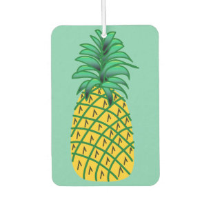 Car Air Freshener with Pineapple Art