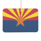 Car Air Fresheners with Flag of Arizona, USA