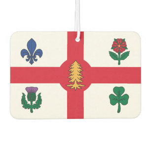 Car Air Fresheners with Flag of Montreal, Canada