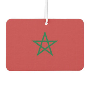 Car Air Fresheners with Flag of Morocco
