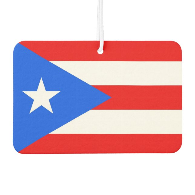 Car Air Fresheners with Flag of Puerto Rico (Front)