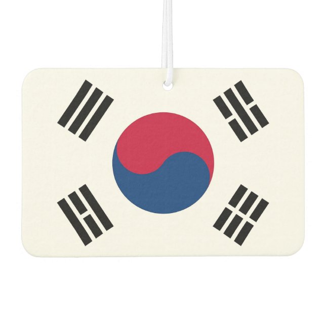 Car Air Fresheners with Flag of South Korea (Front)