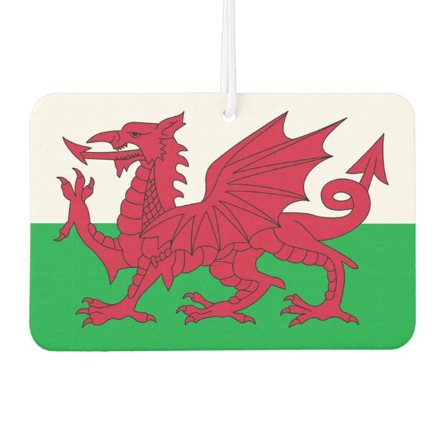 Car Air Fresheners with Flag of Wales (Front)