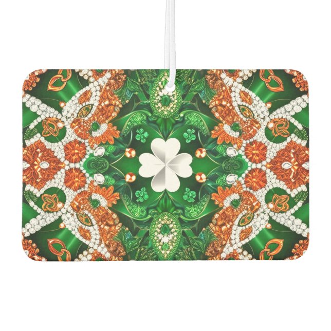 Car Air Fresheners with Irish Colours Design (Front)