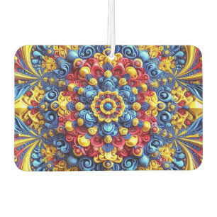 Car Air Fresheners with Romanian Colours Design