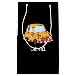 Car-amel Funny Candy Car Pun Dark BG Small Gift Bag