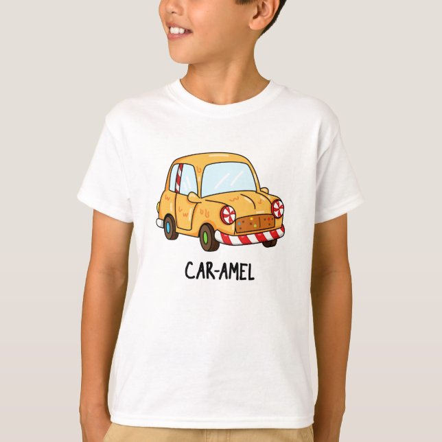 Car-amel Funny Candy Car Pun  T-Shirt (Front)