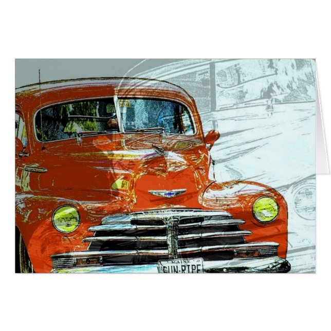 Car Antique Truck All Occasion Greeting Card (Front Horizontal)