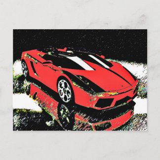 Car Art Postcard