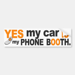 Car as a Phone Booth bumpersticker Bumper Sticker