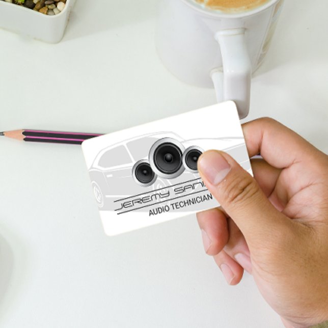 Car Audio | Speakers  Business Card (Creator Uploaded)