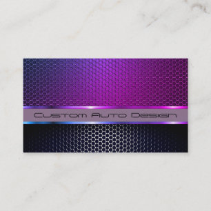 Car Auto Design Carbon Fibre Mechanic Service Business Card