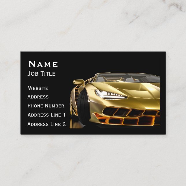 Car Auto Detail Car Wash Service QR Code Business Card (Front)