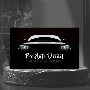 Car Auto Detail Cleaning Wash Service Business Card