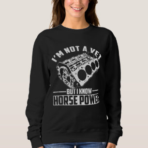 Car Auto Mechanic I m Not A Vet But I Know Horse P Sweatshirt