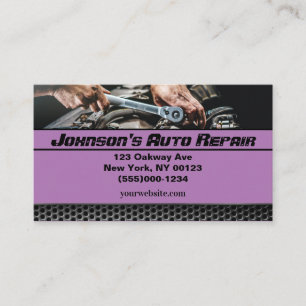 Car Auto Mechanic Repair Service Business Card