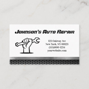 Car Auto Mechanic Repair Service Business Card