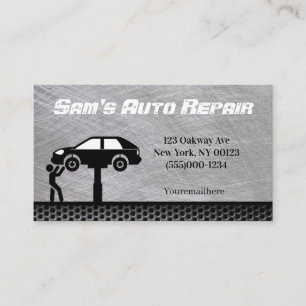 Car Auto Mechanic Repair Service Business Card
