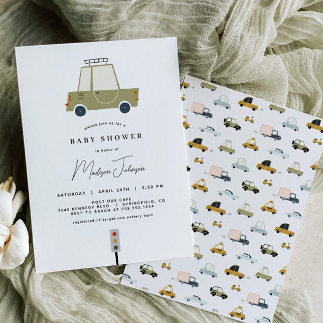 Car Baby Shower Invitation (Creator Uploaded)