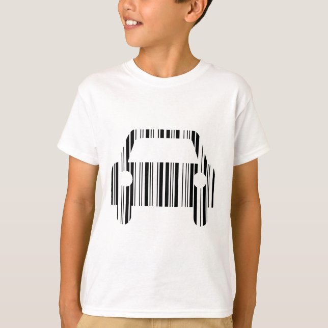 CAR BAR CODE Automobile Barcode Pattern Design T-Shirt (Front)