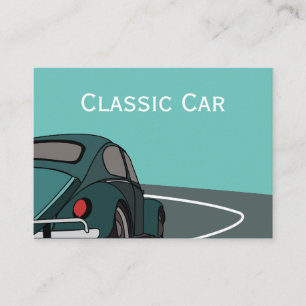 Car Blue Classic Car Business Card