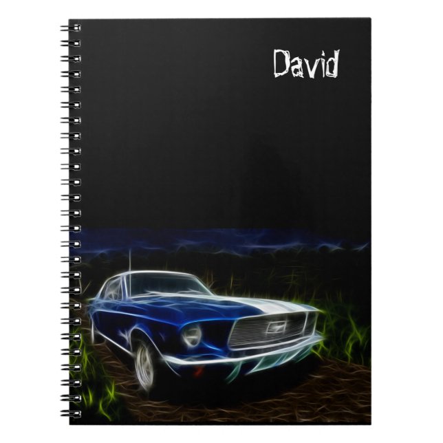 Car Boy Back to School Spiral Notebook (Front)