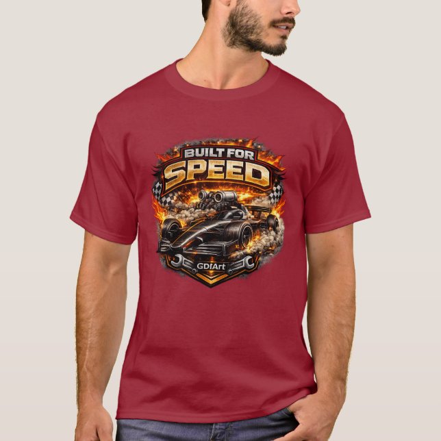 Car - BUILT FOR SPEED T-Shirt (Front)