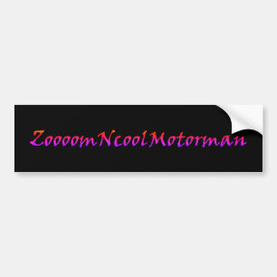 CAR BUMPER  STICKER