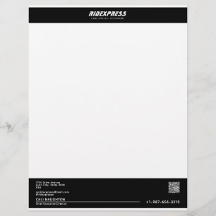 Car Business Blue Custom Letterhead
