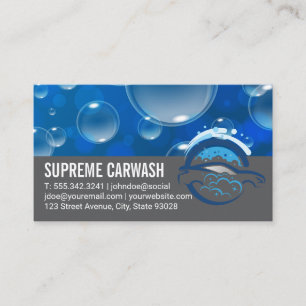 Car Care Services   Auto Cleaning Business Card